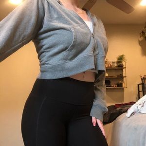 reebok grey sweat jacket